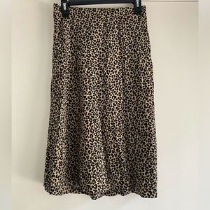 Old Navy Leopard Print Midi Skirt